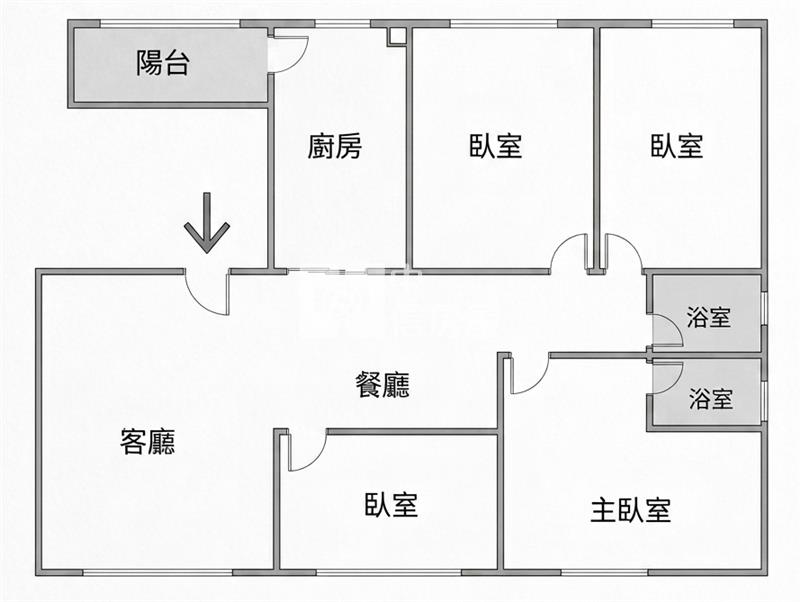 世紀風華四房車房屋室內格局與周邊環境