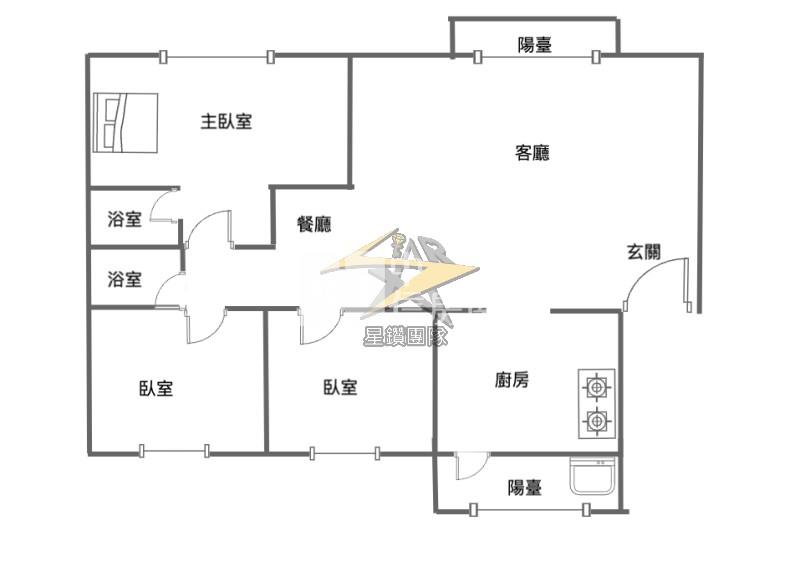 【星鑽】(專委)青埔高鐵特區超級景觀大3房車房屋室內格局與周邊環境