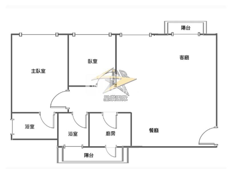 【星鑽】青埔A19捷運站2+1房平面車位房屋室內格局與周邊環境