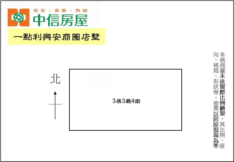 一點利興安商圈店墅房屋室內格局與周邊環境
