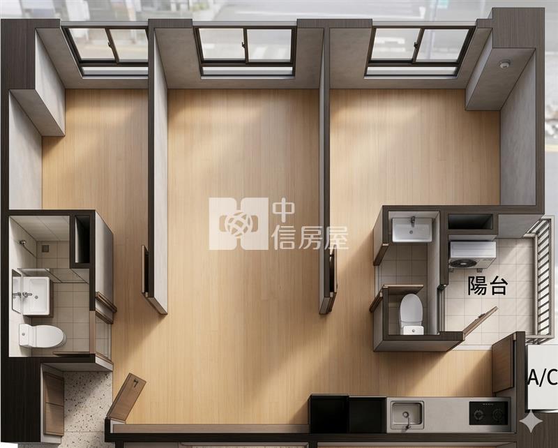 【神馬】【A18站前廣場】【全新大兩房雙衛平車】房屋室內格局與周邊環境