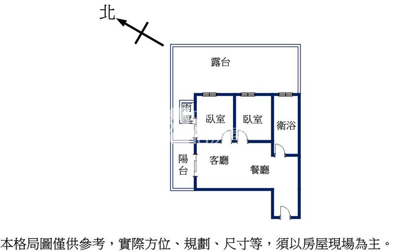璽來登陽光露臺2房大車位房屋室內格局與周邊環境