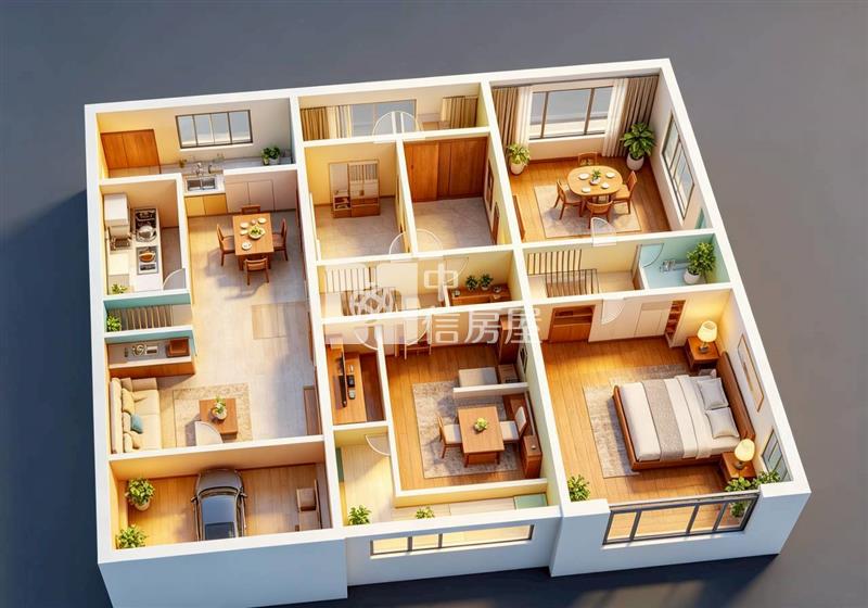 民雄惠安街雙車別墅B房屋室內格局與周邊環境