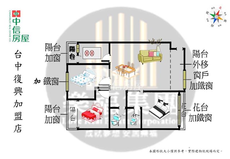 漢神巨蛋北屯最俗三房平車房屋室內格局與周邊環境
