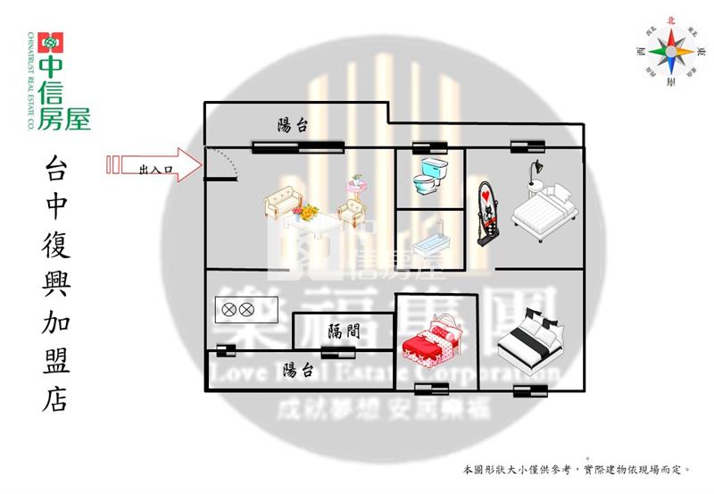 昌平商圈健身美寓房屋室內格局與周邊環境