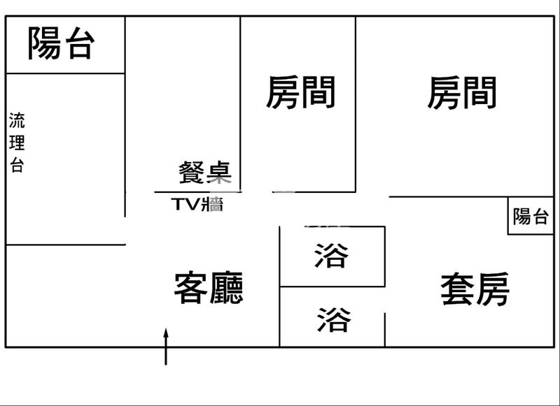 泰瑞一街3房房屋室內格局與周邊環境