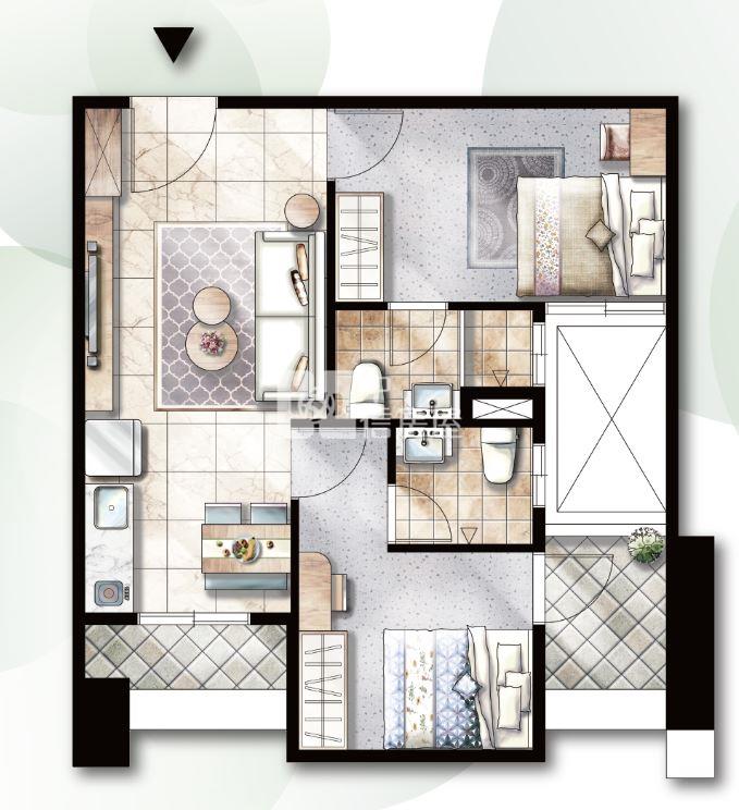 潮州八老爺全新景觀2房房屋室內格局與周邊環境