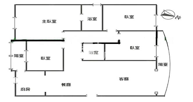 內壢高中太陽村景觀美四房房屋室內格局與周邊環境