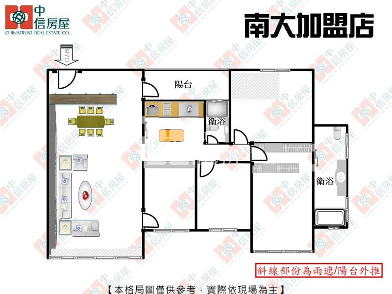 昌益三民綠光超大戶房屋室內格局與周邊環境
