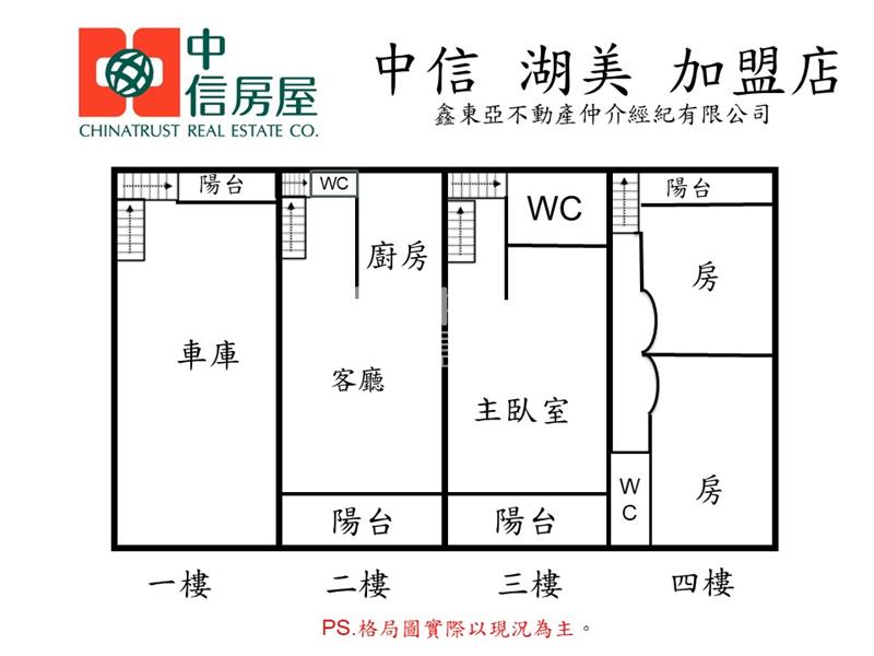 (專)海東國小朝南3年車墅房屋室內格局與周邊環境