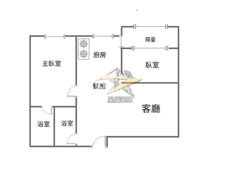 【星鑽】客運園區璟都未來城3房車房屋室內格局與周邊環境