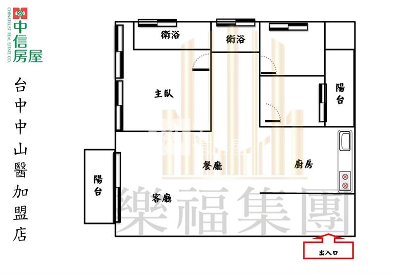 南區大慶富宇悠森學四改三平車房屋室內格局與周邊環境