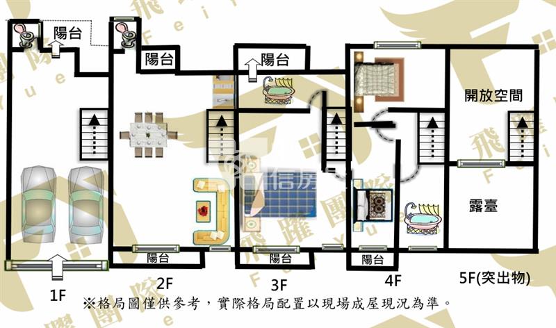 專任★近青埔面寬5.7米雙車位美別墅房屋室內格局與周邊環境