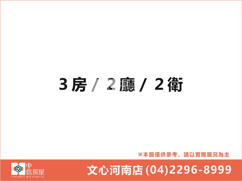 【溫布頓花園名廈】北屯兒童公園旁｜捷運生活圈 美格局！漂亮三房+車位房屋室內格局與周邊環境