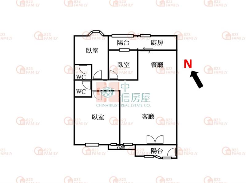 興安旅順視野大三房雙平車房屋室內格局與周邊環境