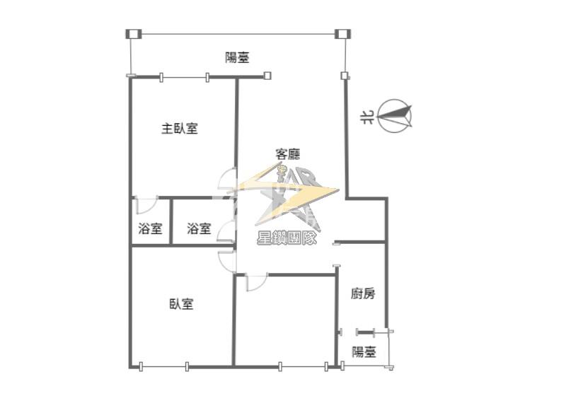 【星鑽】(專委)平鎮南勢商圈低總價3房公寓房屋室內格局與周邊環境