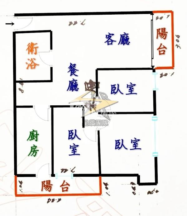 【星鑽】(專委)☆星光市☆正學區低公設3房車房屋室內格局與周邊環境