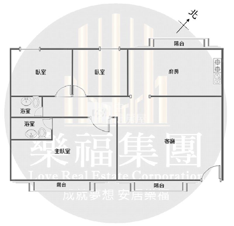 捷運-文華高中｜室內34坪大三房｜含車房屋室內格局與周邊環境