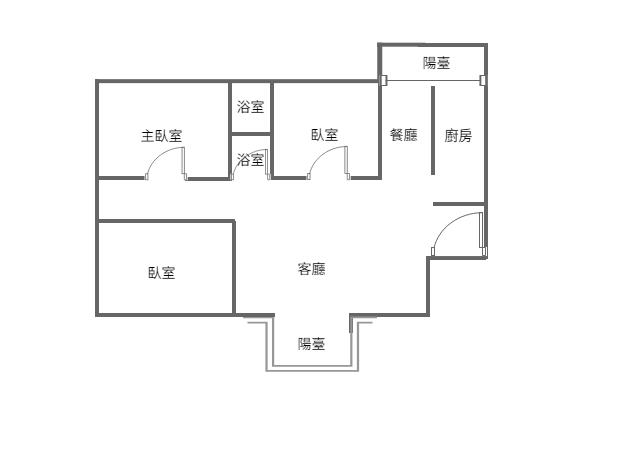 大鵬新城美3房房屋室內格局與周邊環境