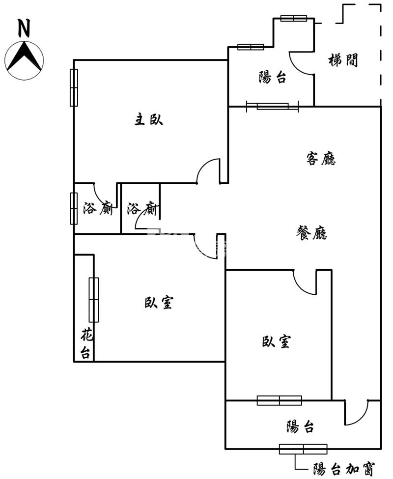 東昇麗廈3房美宅房屋室內格局與周邊環境