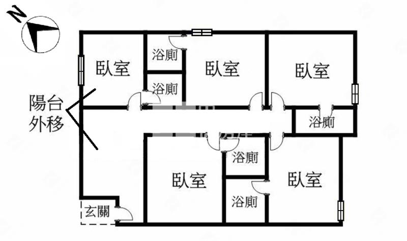 一中興進綠園道育仁5套房房屋室內格局與周邊環境