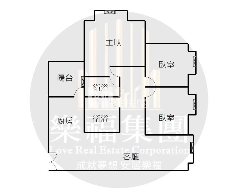 中山醫&大慶雙鐵三房平車視野戶房屋室內格局與周邊環境