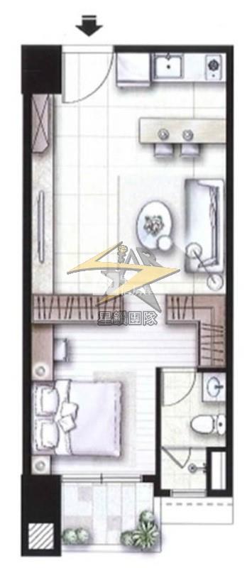 【星鑽】青埔A18高鐵捷運1+1房車房屋室內格局與周邊環境
