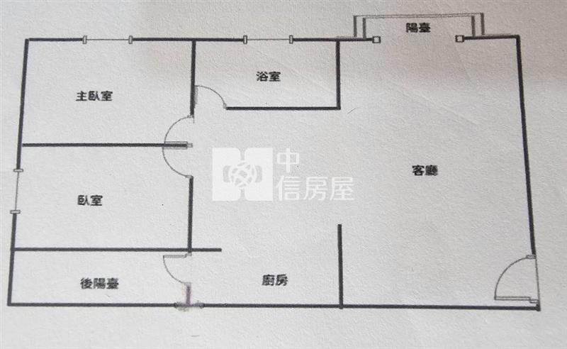 內壢後站鼎藏景觀兩房房屋室內格局與周邊環境