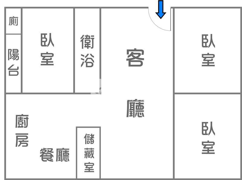 樂群國小育樂路上公寓三樓房屋室內格局與周邊環境