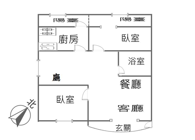 【奔馳】南崁長榮花園3改2房房屋室內格局與周邊環境