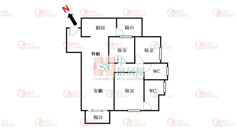 佳福大於次頂樓三房雙平車.房屋室內格局與周邊環境