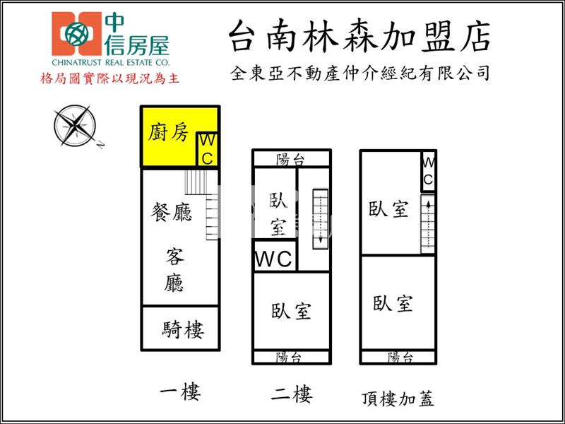 大橋商圈店住合一透天厝房屋室內格局與周邊環境