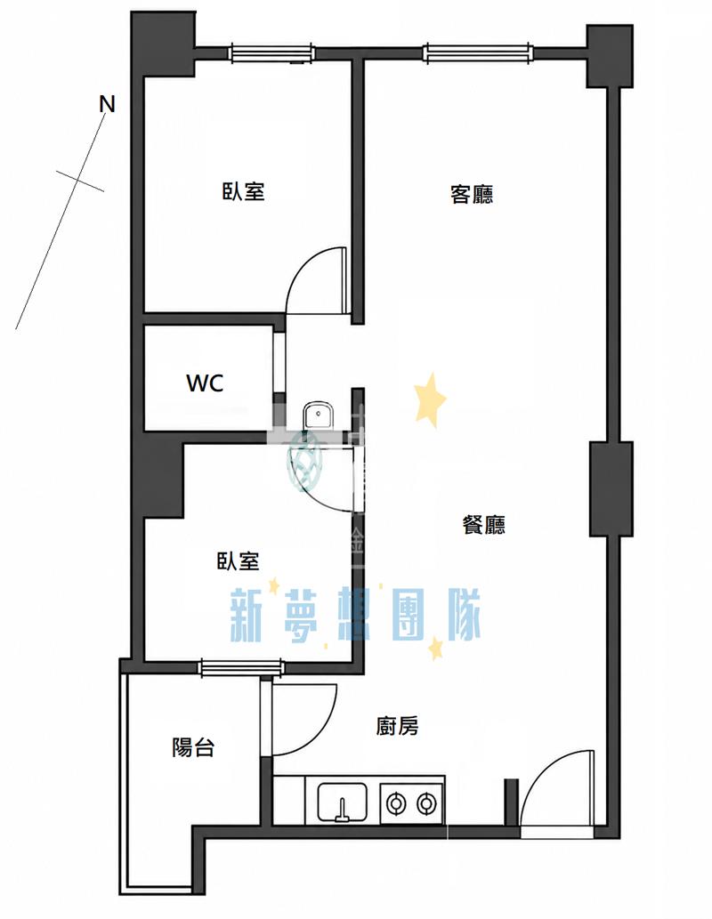 【新夢想】楊梅交流道視野角間二房車房屋室內格局與周邊環境