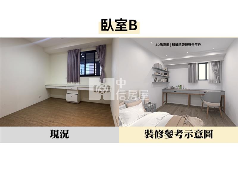 獨家！科博館旁視野帝王戶雙平車房屋室內格局與周邊環境