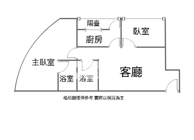 [首璽團隊]站前邊間採光大兩房房屋室內格局與周邊環境
