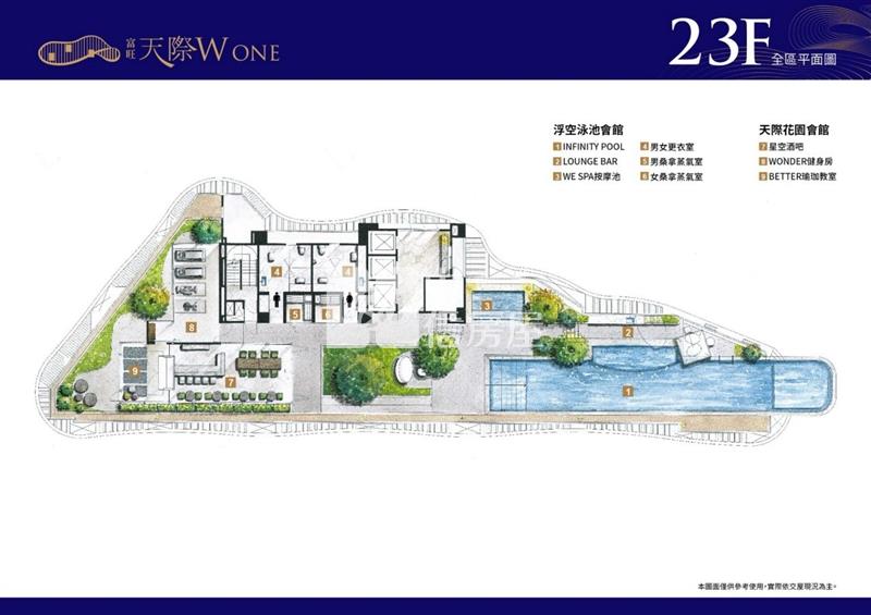 富旺天際W-ONE兩房平車房屋室內格局與周邊環境