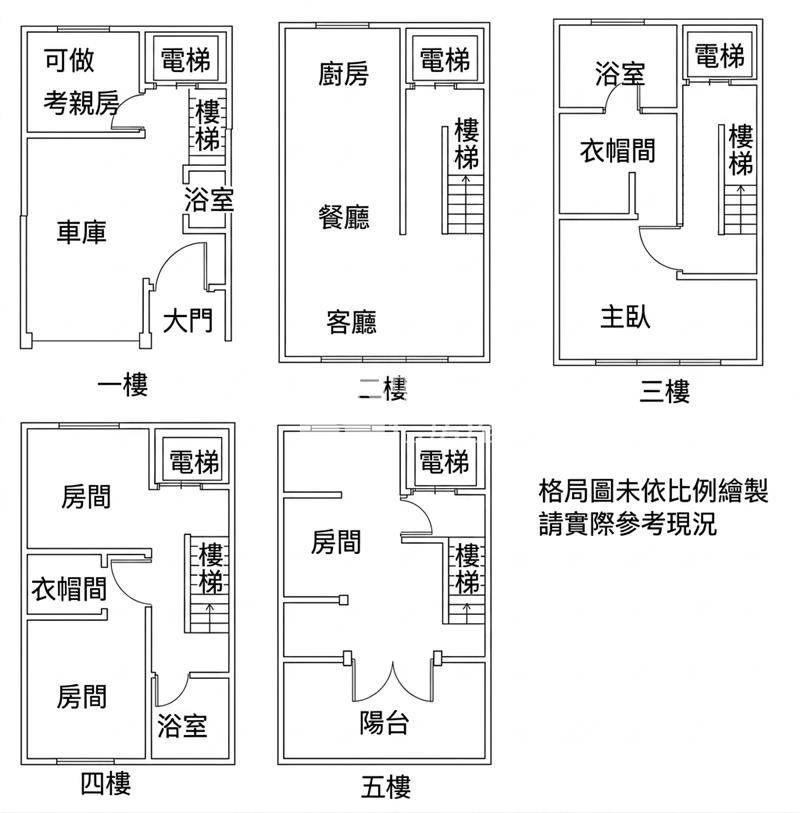 比佛利會館輕屋齡電梯透天房屋室內格局與周邊環境