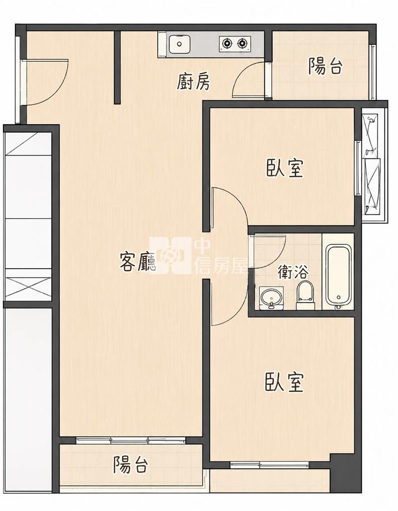 【安家】花園城堡景觀二房車位房屋室內格局與周邊環境