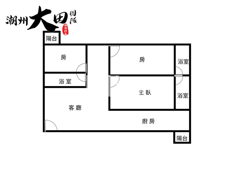 鎮內二年華廈房屋室內格局與周邊環境