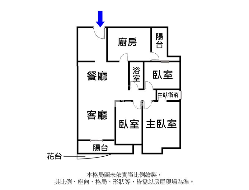 桃園藝文特區景觀三房房屋室內格局與周邊環境