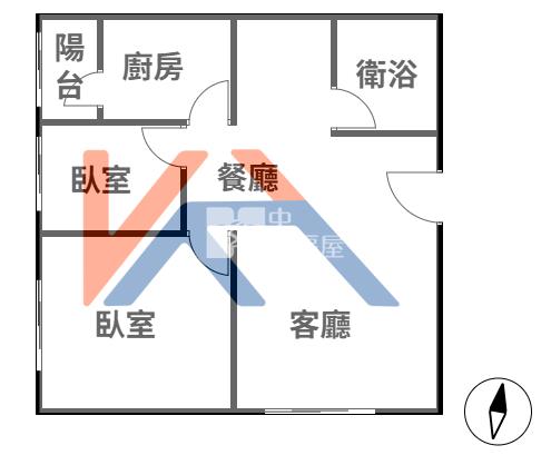 經國首選歲月靜好兩房房屋室內格局與周邊環境