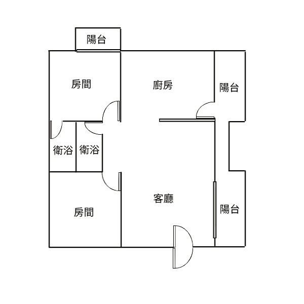 斗六大崙兩房平車華廈房屋室內格局與周邊環境