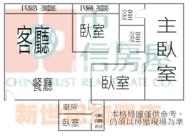 【新世紀】平鎮火車站大坪數4房車房屋室內格局與周邊環境