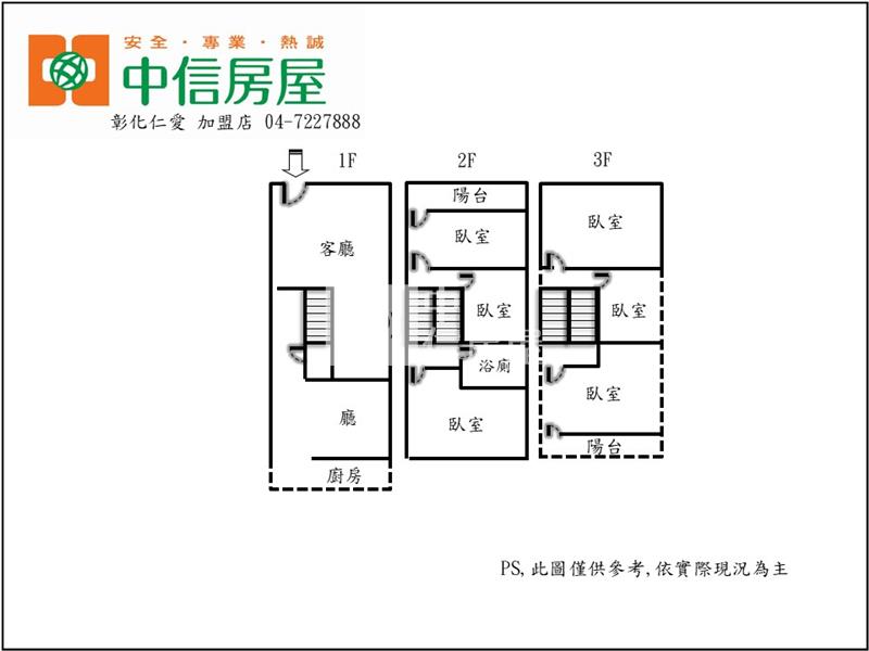 力行路靜巷透天房屋室內格局與周邊環境