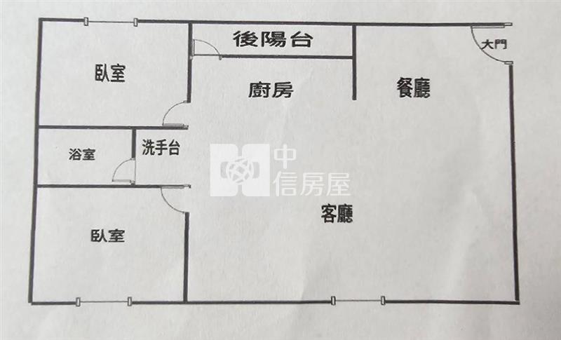 內壢後站鼎藏一期景觀美兩房房屋室內格局與周邊環境