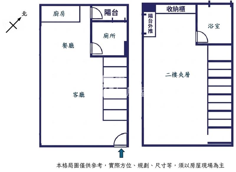 九揚報喜挑高雙衛浴一房車位房屋室內格局與周邊環境