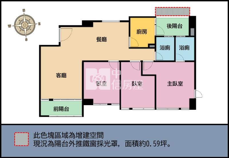 自立國宅3房+車位房屋室內格局與周邊環境