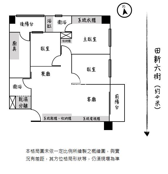 御上美景 - 邊間三房車房屋室內格局與周邊環境