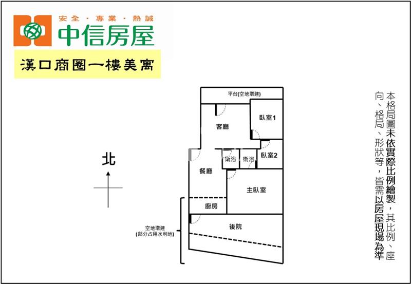 漢口商圈一樓美寓房屋室內格局與周邊環境