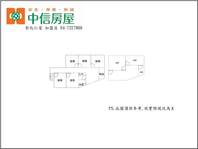 彰基收租七房房屋室內格局與周邊環境